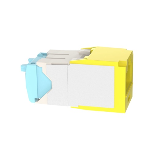 Panduit CJT6X88TGYL Mini-Com® TX6A™ 10Gig™ UTP RJ45 28/30 AWG TG Jack Module