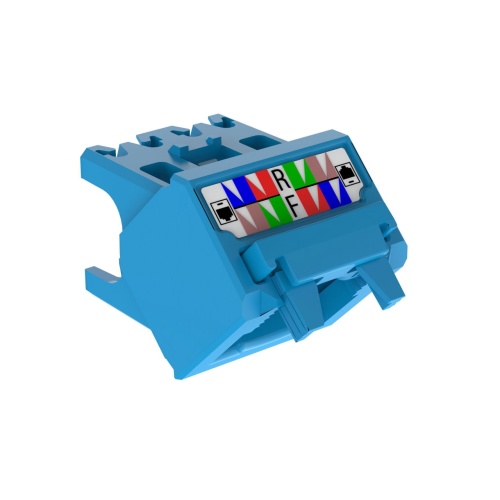 Panduit CJUDCAPBU-X 45° Up/Down Angled Wire Cap for TX6A™ 10Gig Mini-Com® UTP TG Jack Module