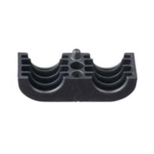 Panduit CLC62X2S8TL370 Corrugated Loom Tube Clamp - Black 