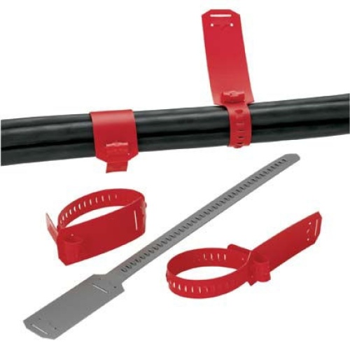 Panduit CM4S-L2 Cable Marker Strap - Red