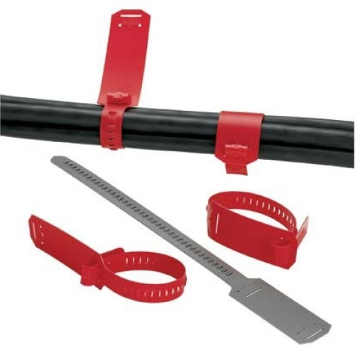 Panduit CM4S-L8 Cable Marker Strap - Gray