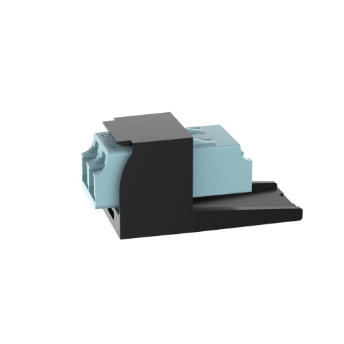 Panduit CMDSAQLCZBL Mini-Com® LC Duplex Non-Keyed Fiber Adapter Module