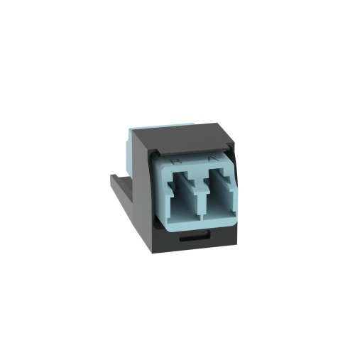 Panduit CMDSAQLCZBL Mini-Com® LC Duplex Non-Keyed Fiber Adapter Module