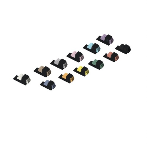 Panduit CMDSBLLCZBL Mini-Com® LC Duplex Non-Keyed Fiber Adapter Module