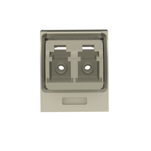 Panduit CMDSEILCZEI Mini-Com® LC Duplex Non-Keyed Fiber Adapter Module