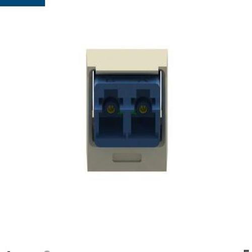 Panduit CMDSLCZEI Mini-Com® LC Duplex Non-Keyed Fiber Adapter Module