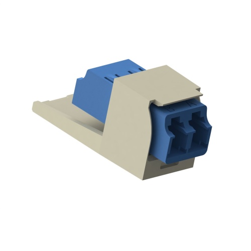 Panduit CMDSLCZEI Mini-Com® LC Duplex Non-Keyed Fiber Adapter Module