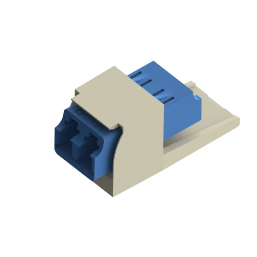 Panduit CMDSLCZEI Mini-Com® LC Duplex Non-Keyed Fiber Adapter Module