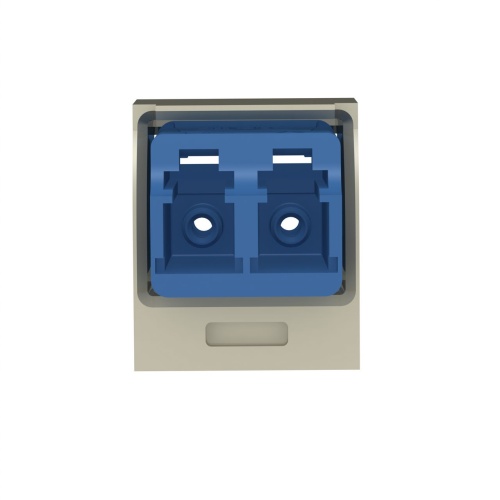 Panduit CMDSLCZEI Mini-Com® LC Duplex Non-Keyed Fiber Adapter Module