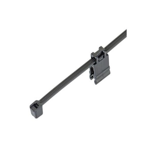 Panduit CMEB12-2S-D300 Edge Clip with Cable Tie - Black