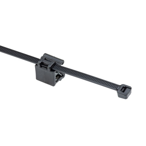 Panduit CMSB24-2S-C300 Edge Clip with Cable Tie - Black