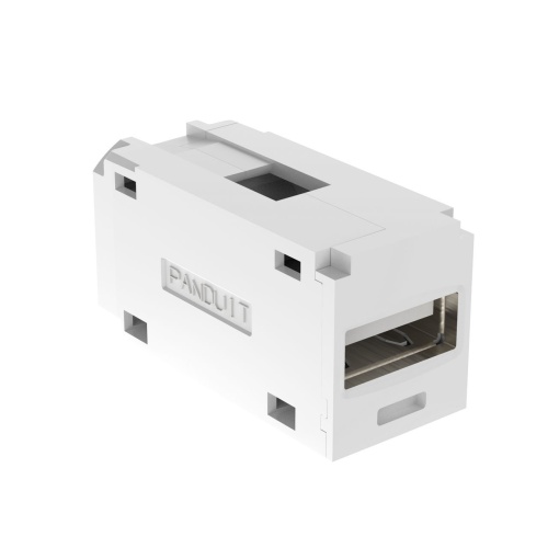 Panduit CMUSBAAWH Mini-Com® USB 2.0 Type A Coupler