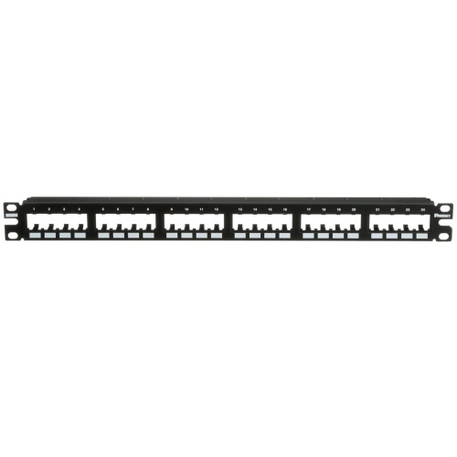 Panduit CPP24FMWBLY Mini-Com® Flush Mount Modular Patch Panel