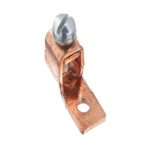 Panduit CXS125-14-Q Pan-Lug™ Mech Con-Lugs, Fixed Tongue, Tin Plt Copper, One 1/4" Stud
