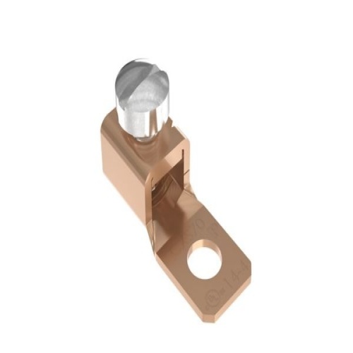 Panduit CXS70-14-C Pan-Lug™ Mech Con-Lugs, Fixed Tongue, Copper, Strt, One 1/4" Stud