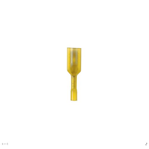 Panduit DNF10-250FIMB-D Pan-Term® DNF10-250FIMB-D Disconnect, Male, Yellow, Vinyl, 10-12 AWG, 0.25" Tab