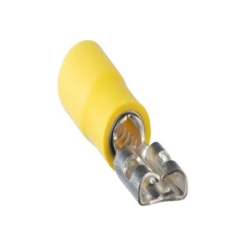 Panduit EDV10-250-Q StrongHold™ Disconnect, Yellow, Vinyl 0.13"x1.03"x0.3", 12-10 AWG