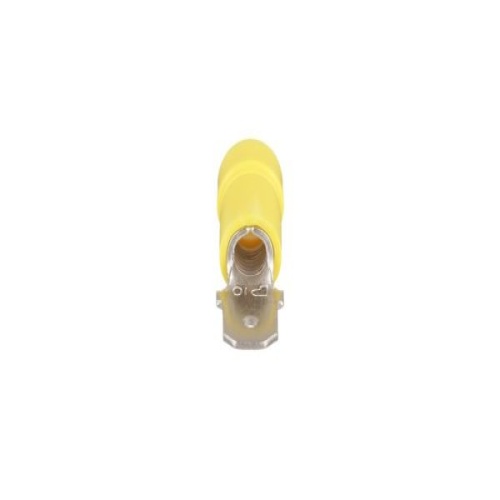 Panduit EDV10-250M-Q StrongHold™ Disconnect, Yellow, Vinyl, 0.98"x0.25", 0.03" Thick - Stud - 12-10 AWG