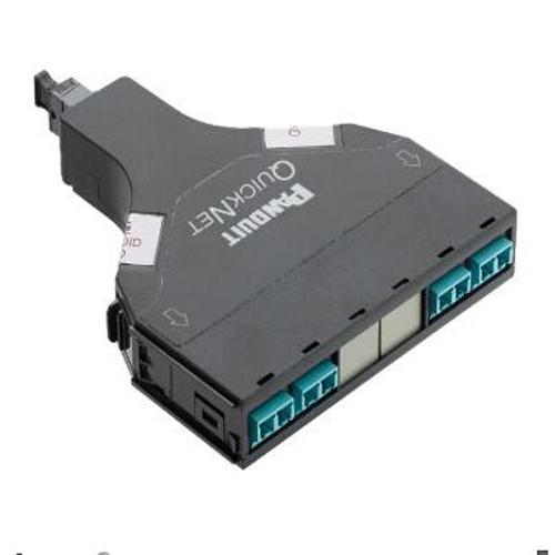 Panduit FQ3XN-08-10A QuickNet™ SFQ Series 4-to-1 Migration Fiber Optic Cassette
