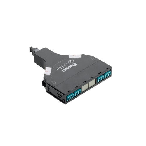 Panduit FQ3ZA-08-10U QuickNet™ SFQ Series 4-to-1 Migration Fiber Optic Cassette