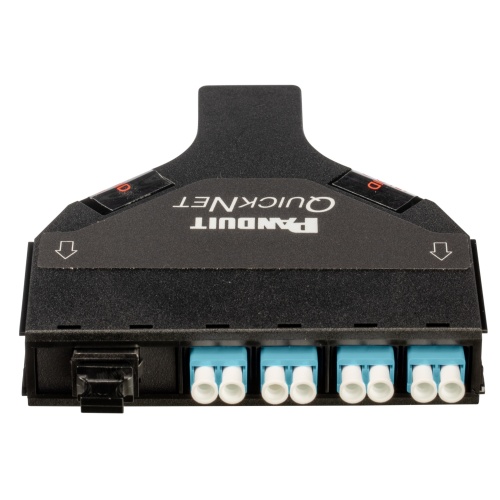 Panduit FQF39N-08-10U QuickNet™ Front Access 4-to-1 Breakout Cassette