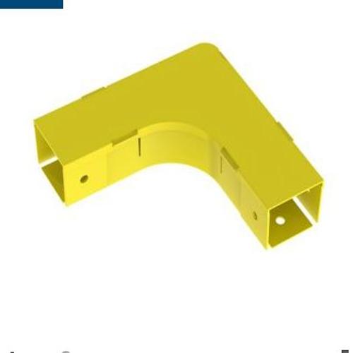 Panduit FRA2X2LYL FiberRunner® Horizontal Right-Angle Fitting