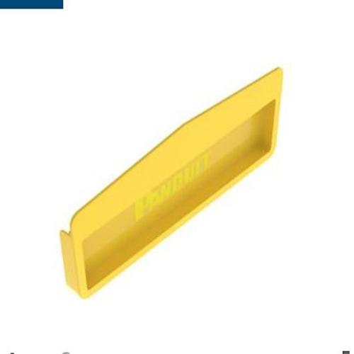 Panduit FREC12X4LYL FiberRunner® End Cap
