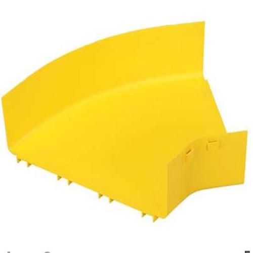 Panduit FRH4512X4LYL FiberRunner® Horizontal 45° Fitting