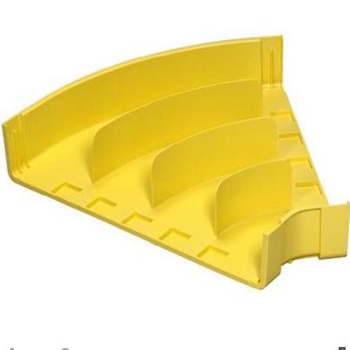 Panduit FRH4524X4LYL FiberRunner® Horizontal 45° Fitting