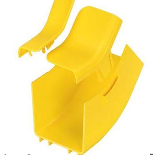 Panduit FRIV454X4LYL FiberRunner® Inside Vertical 45° Fitting