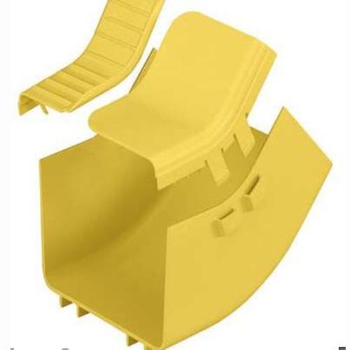 Panduit FRIV456X4LYL FiberRunner® Inside Vertical 45° Fitting