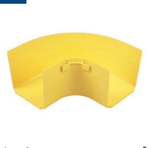 Panduit FRRA4X4LYL FiberRunner® Horizontal Right-Angle Fitting