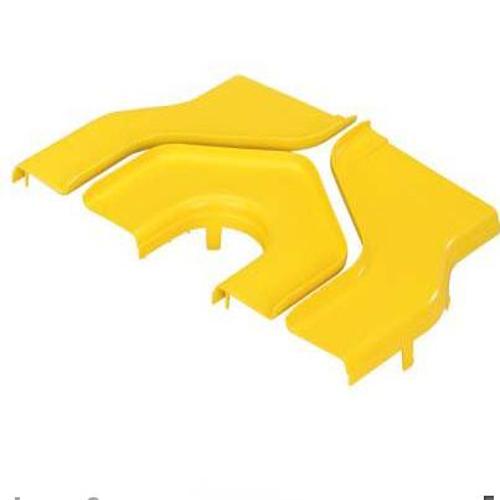 Panduit FRY126SCLYL FiberRunner® 12" x 4" to 6" x 4" Y-Transition Reducer Cover