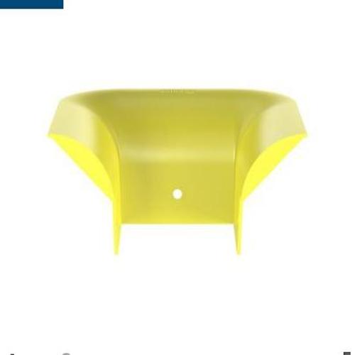 Panduit FTR4X4LYL FiberRunner® 3-Sided Vertical Tee Trumpet Spillout