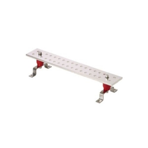 Panduit StructuredGround™ GB4N0007TPI-1 Grd Busbar, 7, Copper, Tin-Plated, 0.53" Stud