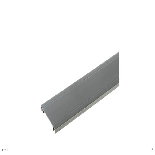 Panduit HC3LG6 Panduct® HC3LG6 Hinged Cover, Lt Gray, PVC, 0.44"x3.39", PK6