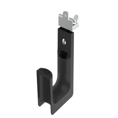 Panduit StrongHold™ JP2SBC87-L20 J-Hook, 0.75", Black, PA 6.6/Metal, Screw-On Clamp, 2"