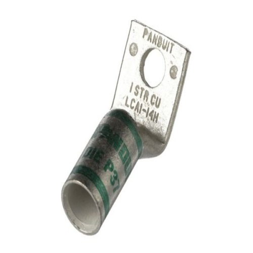 Panduit LCA1-14H-E Pan-Lug™ Copper Compression Lug - 1/4" Stud - 1 AWG