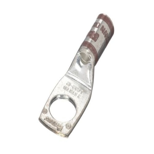 Panduit LCA2-12-Q Pan-Lug™ Compression Lug, Tin Plt Copper, Strt, One 1/2" Stud, PK25