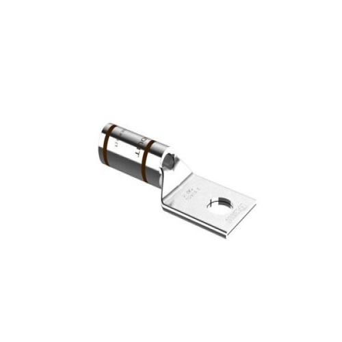 Panduit LCA2-14-Q Pan-Lug™ Compression Lug, 2, Tin Plt Copper, Strt, One 1/4" Stud, PK25