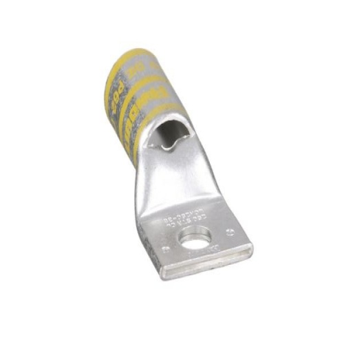 Panduit LCA250-38-X Pan-Lug™ Compression Lug, 250, Tin Plt Copper, Strt, One 3/8" Stud, PK10