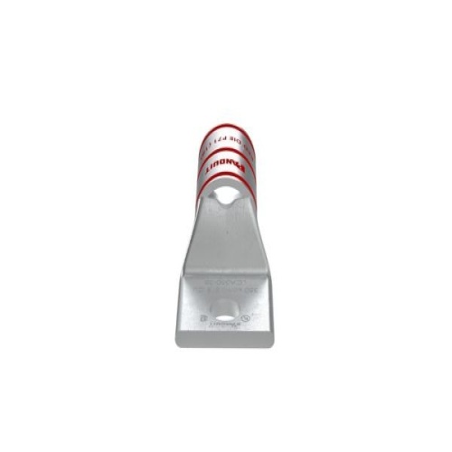 Panduit LCA350-38-X Pan-Lug™ Compression Lug, 350, Tin Plt Copper, Strt, One 3/8" Stud, PK10