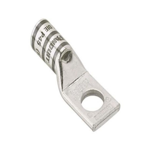 Panduit LCA6-10-L Pan-Lug™ Compression Lug, 6, Tin Plt Copper, Strt, One #10 Stud, PK50