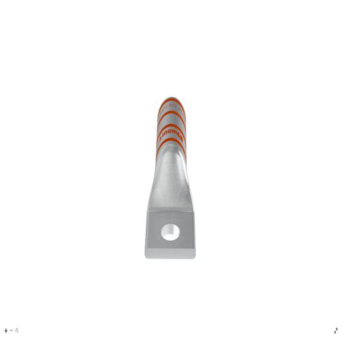 Panduit LCB4/0-38-X Pan-Lug™ Compression Lug, 4/0, Long, Tin Plt Copper, Strt, One 3/8" Stud