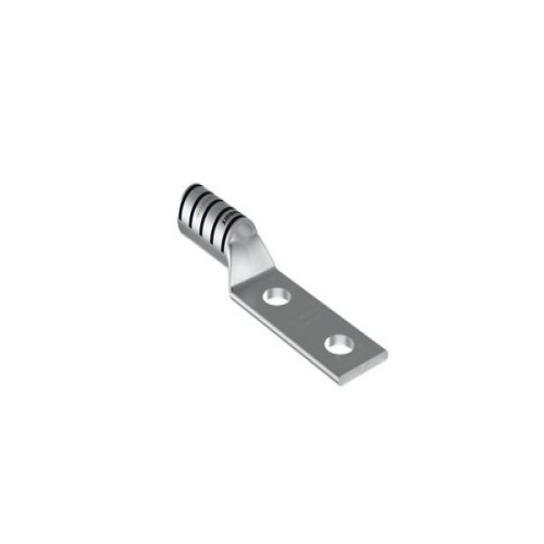 Panduit LCC250-12W-X Pan-Lug™ Compression Lug, 250, Window, Tin Plt Copper, Strt, Two .5" Stud