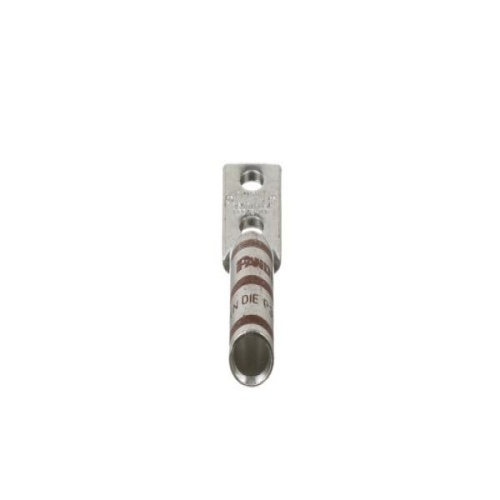 Panduit LCCX2-14A-E Pan-Lug™ Compression Lug, Flex, Tin Plt Copper, Strt, Two 1/4" Stud, PK20