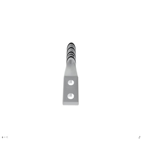 Panduit LCCX2/0-38D-X Pan-Lug™ Compression Lug, 2/0, Flex, Tin Plt Copper, Strt, Two 3/8" Stud