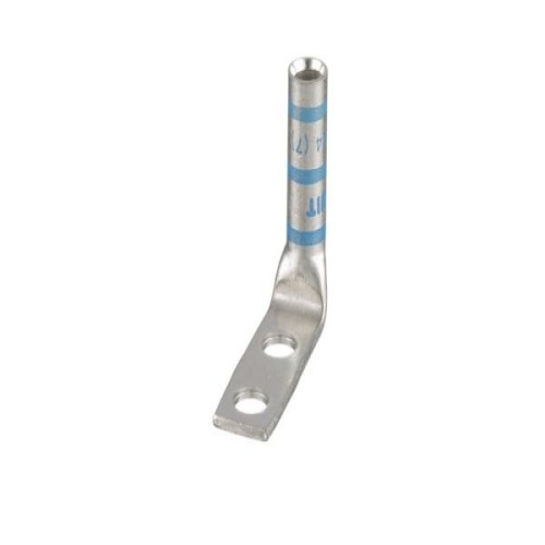 Panduit LCCX6-14AF-L Pan-Lug™ Compression Lug, 6, Flex, Tin Plt Copper, Two 0.25" Stud, PK50