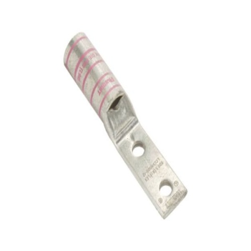 Panduit LCCXN2-14A-E Pan-Lug™ Compression Lug, Tin, Copper, Strt, Two 1/4" Stud, PK20