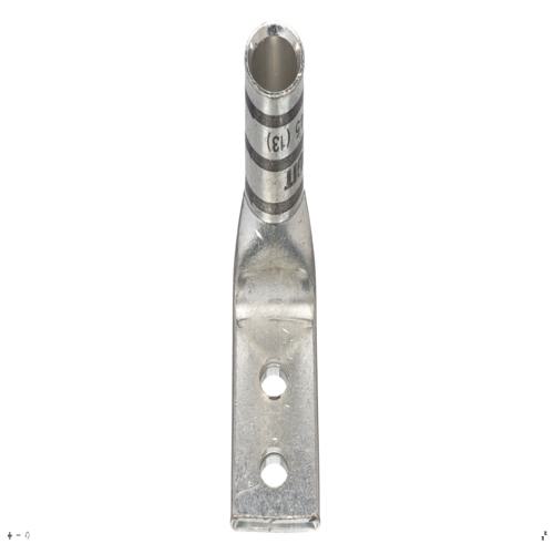 Panduit LCD2/0-14AF-X Pan-Lug™ Compression Lug, 2/0, Tin Plt Copper, Two 0.25" Stud, PK10